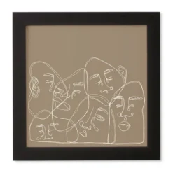 Simone Cotton Unrequited Love Framed Wall Canvas Black/Brown - Deny Designs -Deny Designs Shop GUEST 5bc4f446 91e7 4d6d be6a 10b6b2600543