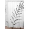 Kris Kivu Botanical Line Art Ink Leaf Shower Curtain White - Deny Designs -Deny Designs Shop GUEST 5bdc4cb7 50ff 436d 8fca debb212c44b2