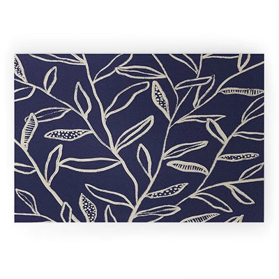 Alisa Galitsyna Navy Blue Patterned Leaves Welcome Mat - Society6 7 Alisa Galitsyna Navy Blue Patterned Leaves Welcome Mat - Society6 - Image 5