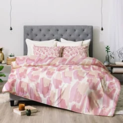 Twin/Extra Long Twin Jacqueline Maldonado Twin Flames Brushstrokes Comforter Set - Deny Designs