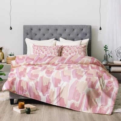 Twin/Extra Long Twin Jacqueline Maldonado Twin Flames Brushstrokes Comforter Set - Deny Designs 3 Twin/Extra Long Twin Jacqueline Maldonado Twin Flames Brushstrokes Comforter Set - Deny Designs