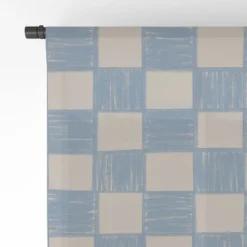 Schatzi Brown Alice Check Powder Single Panel Sheer Window Curtain - Deny Designs -Deny Designs Shop GUEST 5d2d3d01 8be9 4da0 8336 ee37c7257bd8