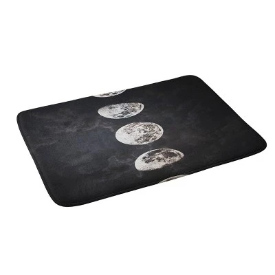 Emanuela Carratoni Mystery Moon Memory Foam Bath Mat Black/White - Deny Designs 3 Emanuela Carratoni Mystery Moon Memory Foam Bath Mat Black/White - Deny Designs