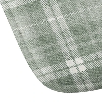Little Arrow Fall Plaid Memory Foam Bath Mat Green - Deny Designs 4 Little Arrow Fall Plaid Memory Foam Bath Mat Green - Deny Designs - Image 2