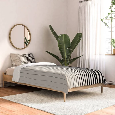 Vertical Lines Cotton Comforter & Sham Set - Deny Designs 3 Vertical Lines Cotton Comforter & Sham Set - Deny Designs