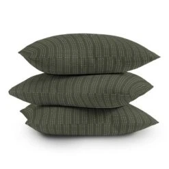 26"x26" Deny Designs Little Arrow Design Co Vert Triple Dash Olive Square Outdoor Throw Pillow Green -Deny Designs Shop GUEST 5eca5786 7fe4 4caa a6ba 92450a510130