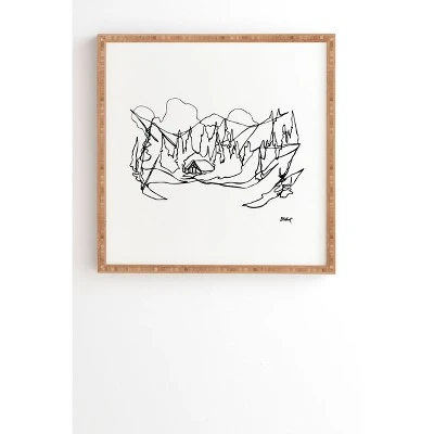 Jessa Gilbert Cozy Winter Cabin Bamboo Framed Wall Art - Deny Designs 5 Jessa Gilbert Cozy Winter Cabin Bamboo Framed Wall Art - Deny Designs - Image 3