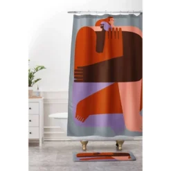 Enrique Larios Abrazo Memory Foam Bath Mat Gray - Deny Designs