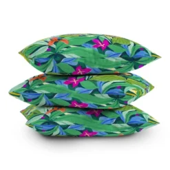 16"x16" SunLee Art Colorful Jungle Square Throw Pillow Green - Deny Designs -Deny Designs Shop GUEST 60c37614 f798 4edc a7c5 cd8ffa634e23