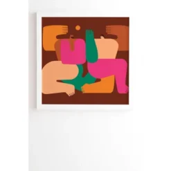 Enrique Larios Under The Sun Framed Wall Canvas White/Brown - Deny Designs -Deny Designs Shop GUEST 611cb701 dba6 4ed9 82b5 1788a67c4320