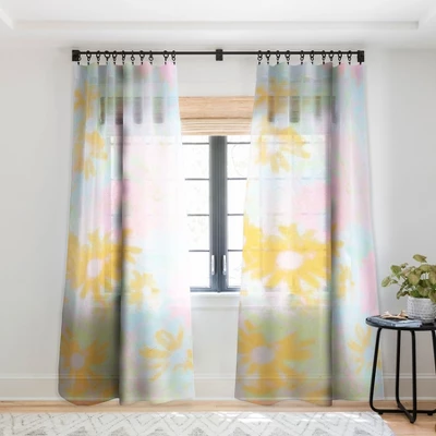 SunshineCanteen Gentle Flowers Single Panel Sheer Window Curtain - Deny Designs 8 SunshineCanteen Gentle Flowers Single Panel Sheer Window Curtain - Deny Designs - Image 6