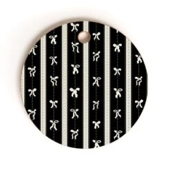Marufemia Coquette Bows Black And White Cutting Board - Round -Deny Designs Shop GUEST 61617b21 3a8c 4e5f 9bb8 24afef57dacc
