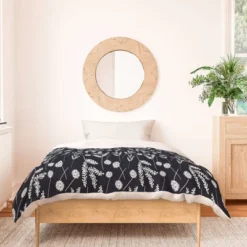 Full/Queen Natalie Baca Clover & Dandelion Duvet Cover & Sham Set Navy - Deny Designs -Deny Designs Shop GUEST 6269d240 1484 4742 81c8 28c35ef72827