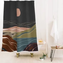 Viviana Gonzalez Mineral Inspired Landscapes 2 Shower Curtain Pink - Deny Designs