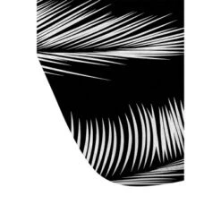 Kelly Haines Monochrome Palm Leaves Bath Rugs And Mats Black 24" X 36" - Deny Designs -Deny Designs Shop GUEST 63c75323 f923 4a6e bcb8 ddc6ef6caac6