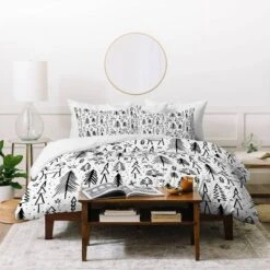 Heather Dutton Winter Wonderland White Duvet Cover Set Black/White - Deny Designs -Deny Designs Shop GUEST 63fcad8f dff0 42cd 9d29 84a774d338f8