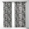 Marta Barragan Camarasa Wild Abstract Jungle On Black Single Panel Sheer Window Curtain - Deny Designs -Deny Designs Shop GUEST 6427e76c 799b 449d 9edb 6aedd6b2d2aa