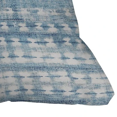 16"x16" Alison Janssen Rustic Square Throw Pillow Indigo - Deny Designs 3 16"x16" Alison Janssen Rustic Square Throw Pillow Indigo - Deny Designs