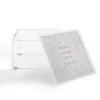 Orara Studio More Amor Quote Rose Gold 4" X 4" Acrylic Box - Deny Designs