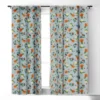 Ninola Design Citrus Fruits Summer Blue 84" X 50" Single Panel Room Darkening Window Curtain - Deny Designs -Deny Designs Shop GUEST 64e6699b 02e0 4951 b238 e0cc0f371eca