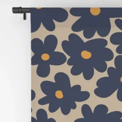 Miho Mini Floral Garden 84" X 50" Single Panel Blackout Window Curtain - Deny Designs -Deny Designs Shop GUEST 65093178 53b8 4cca 878b 1cfb7829f7e6