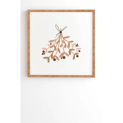 Orara Studio Mistletoe Illustration Bamboo Framed Wall Art - Deny Designs 6 Orara Studio Mistletoe Illustration Bamboo Framed Wall Art - Deny Designs - Image 4