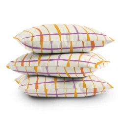 26"x26" Deny Designs D'Annick Summer Lines Outdoor Throw Pillow Orange: Abstract Design, Polyester Fill, Square Shape -Deny Designs Shop GUEST 67f0d623 1243 4a4e b7ac 76909b5e1542