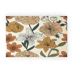 Emanuela Carratoni Spring Floral Mood Looped Vinyl Welcome Mat - Society6 -Deny Designs Shop GUEST 681b8ef3 c03b 4580 ac40 424cde3c413f