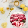Henrike Schenk - Travel Photography Tulip Field In Holland Floral Cutting Board Round - Deny Designs