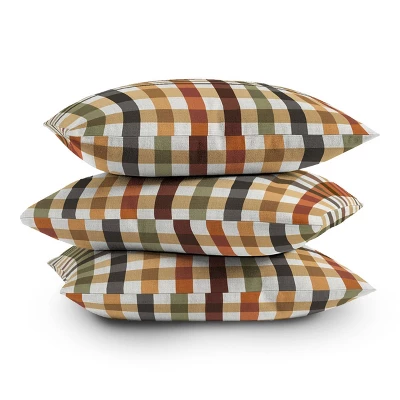 26"x26" Deny Designs Ninola Design Gingham Outdoor Throw Pillow Brown: Abstract Pattern, Polyester, Square Shape, Spot Clean 5 26"x26" Deny Designs Ninola Design Gingham Outdoor Throw Pillow Brown: Abstract Pattern, Polyester, Square Shape, Spot Clean - Image 3