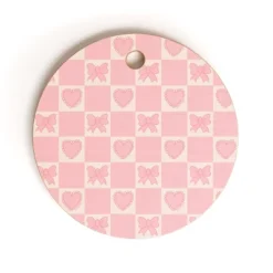 Doodle By Meg Pink Bow Checkered Print Cutting Board - Round 7 Doodle By Meg Pink Bow Checkered Print Cutting Board - Round -Deny Designs Shop GUEST 6a4ba76d e128 4c38 9e5a ac28ac3c7bf3