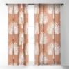 CoastL Studio Wide Palm Terra Cotta Single Panel Sheer Window Curtain - Deny Designs -Deny Designs Shop GUEST 6a57b234 ec6b 4374 909d 31a0040eb542