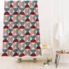 Color Poems Geometric Shapes Shower Curtain Cream - Deny Designs
