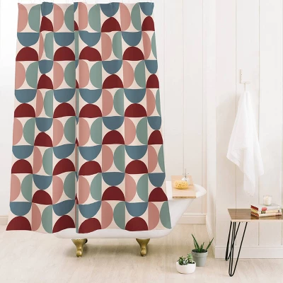 Color Poems Geometric Shapes Shower Curtain Cream - Deny Designs 3 Color Poems Geometric Shapes Shower Curtain Cream - Deny Designs