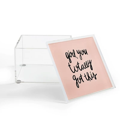 Allyson Johnson You Got This Girl 4" X 4" Acrylic Box - Deny Designs 3 Allyson Johnson You Got This Girl 4" X 4" Acrylic Box - Deny Designs