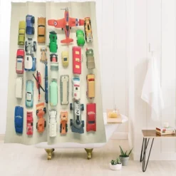 Deny Designs Kids' Cassia Beck Free Parking Shower Curtain