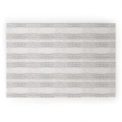 Holli Zollinger LINEN STRIPE RUSTIC Looped Vinyl Welcome Mat - Society6 -Deny Designs Shop GUEST 6abf9e81 e54c 4858 a8b3 d77efebffc37