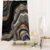 Elegant Marble Shower Curtain Black/Gold - Deny Designs -Deny Designs Shop GUEST 6aff73d3 4cc5 4645 b674 abe57b2cea75