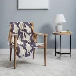 Avenie Halloween Ghosts 56"x46" Woven Throw Blanket - Deny Designs