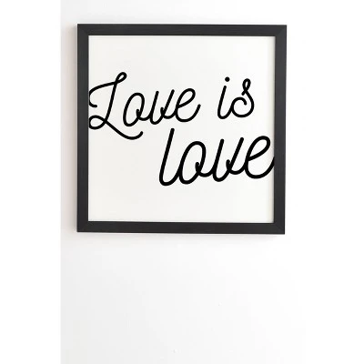 Eyesasdaggers Love Is Love Framed Wall Canvas Black/White - Deny Designs 8 Eyesasdaggers Love Is Love Framed Wall Canvas Black/White - Deny Designs - Image 6