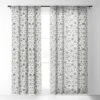 Ninola Design Winter Stars Snowflakes Gray 50" X 64" Single Panel Sheer Window Curtain - Deny Designs -Deny Designs Shop GUEST 6d6fef02 158e 4de5 a7c7 f5592f7bf762