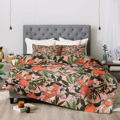 Marta Barragan Camarasa Olives In The Flowers Comforter & Sham Set - Deny Designs 4 Marta Barragan Camarasa Olives In The Flowers Comforter & Sham Set - Deny Designs - Image 2
