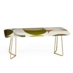 The Old Art Studio Mid-Century Bench White/Gold - Deny Designs -Deny Designs Shop GUEST 6e9c740f 7963 4561 8a55 072dcdad0ccc
