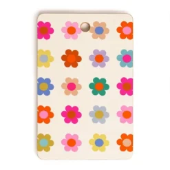 Daily Regina Designs Retro Floral Colorful Print Cutting Board Rectangle - Deny Designs -Deny Designs Shop GUEST 6f242e07 cff1 47ef a222 668b2978a27c