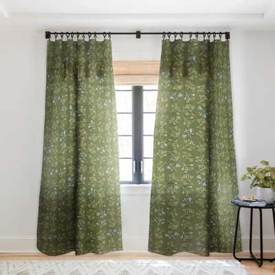 Wagner Campelo CONVESCOTE Green Single Panel Sheer Window Curtain - Deny Designs 8 Wagner Campelo CONVESCOTE Green Single Panel Sheer Window Curtain - Deny Designs - Image 6