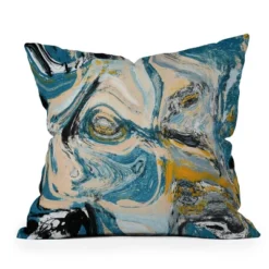 20"x20" Deny Designs Alyssa Hamilton Art Tide Outdoor Throw Pillow Blue/Yellow -Deny Designs Shop GUEST 719d0d20 0644 44d5 8376 c98e5a213db2 1
