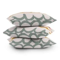26"x26" Deny Designs Menina Lisboa Cute Waves Square Outdoor Throw Pillow Green -Deny Designs Shop GUEST 71a2bdce 1e21 43d6 8104 6669ee10632e 2