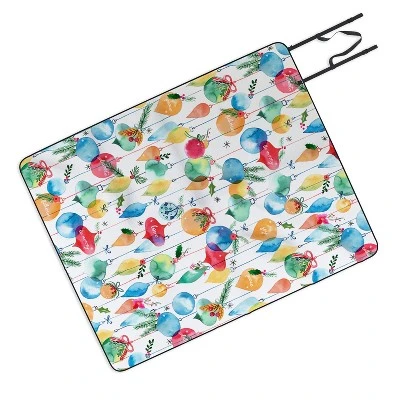 Ninola Design Christmas Baubles Ords Picnic Blanket -Deny Designs 5 Ninola Design Christmas Baubles Ords Picnic Blanket -Deny Designs - Image 3