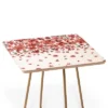 Square Ninola Design Prairie Flowers Countryside Red Side Table White/Gold - Deny Designs -Deny Designs Shop GUEST 72ca463e b550 461d b9f4 1ce67295f247