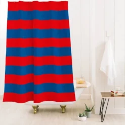 Deny Designs Holli Zollinger Rugby Striped Shower Curtain